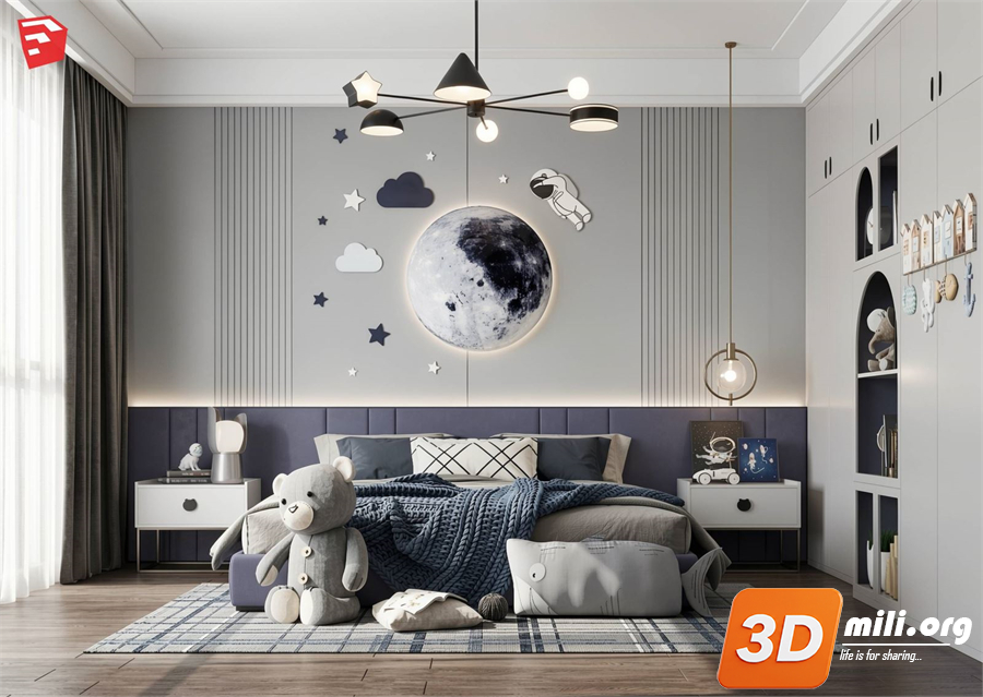 Children Room Scenes Skp FIles 